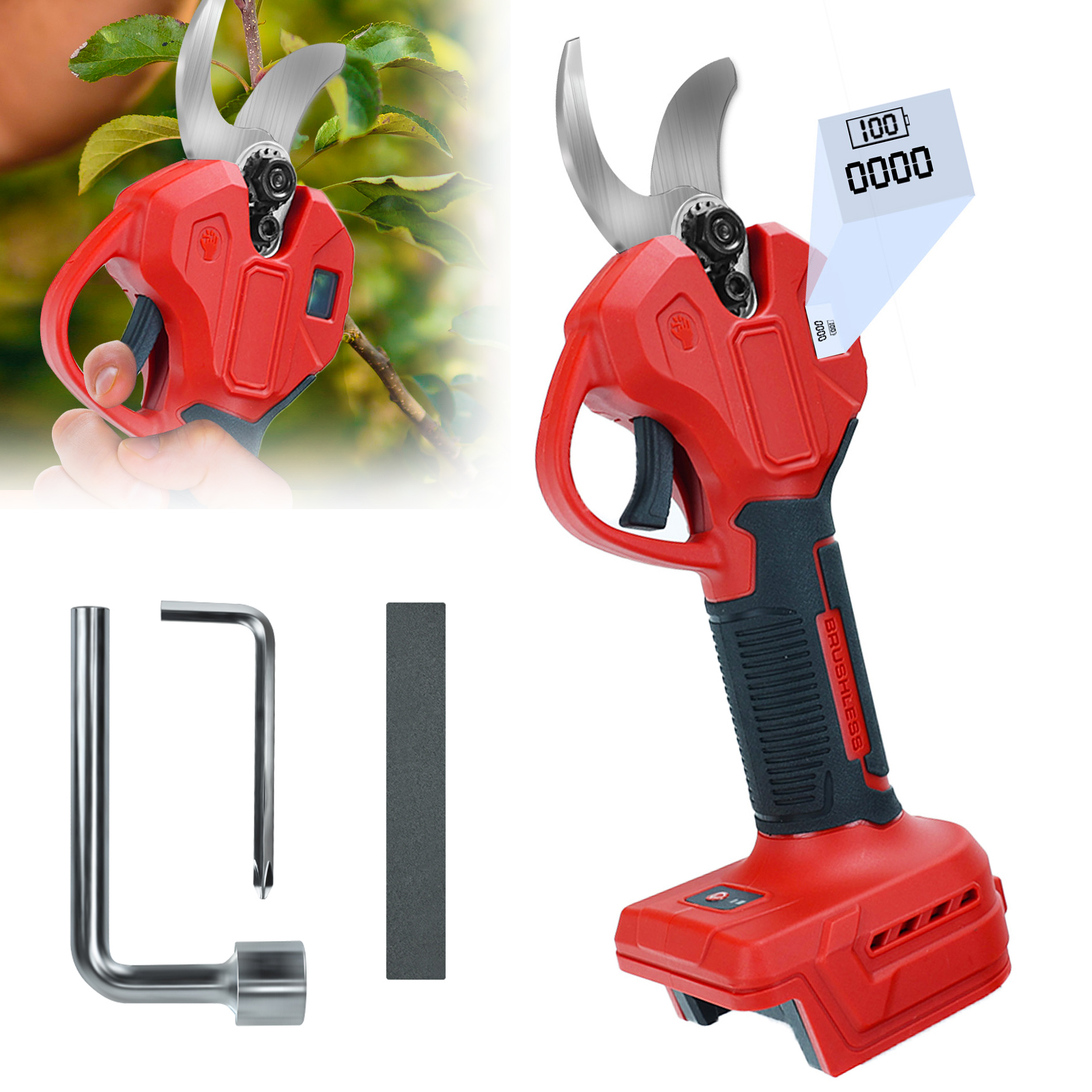 Gardening Tools Brands - 30mm Brushless Electric Pruning Shears 600W