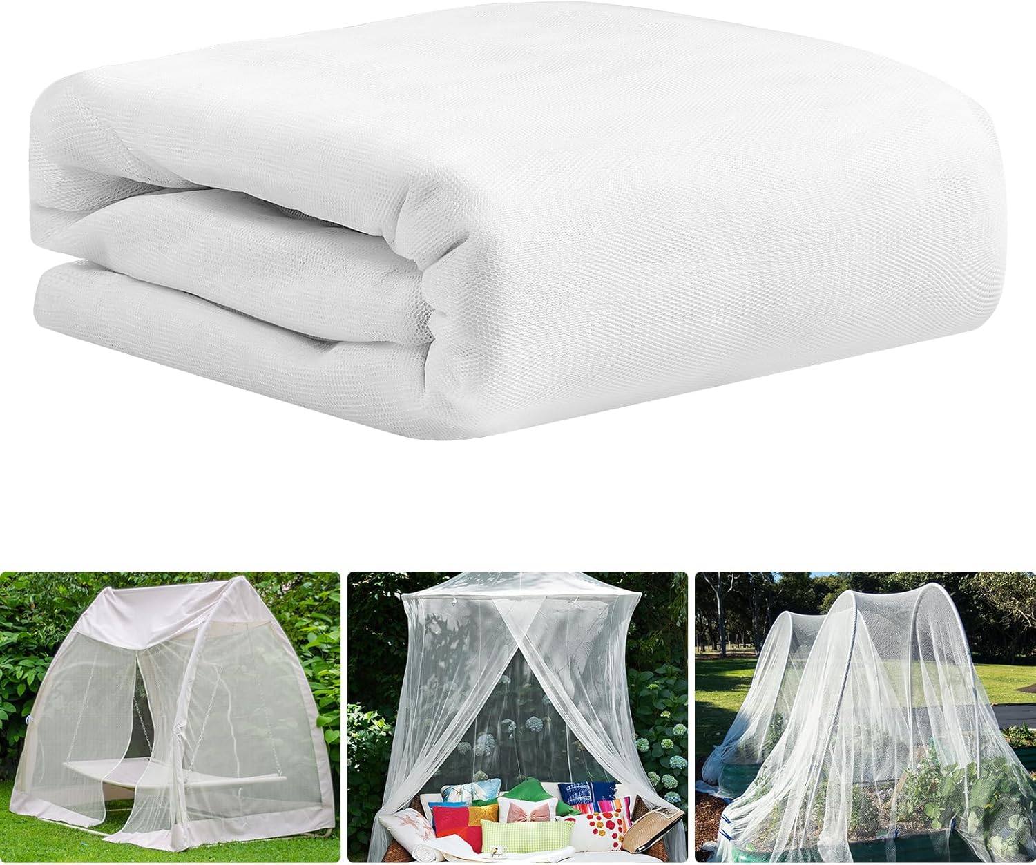 Garden Netting Cover - 20x10Ft Mosquito Netting for Garden Patio,
