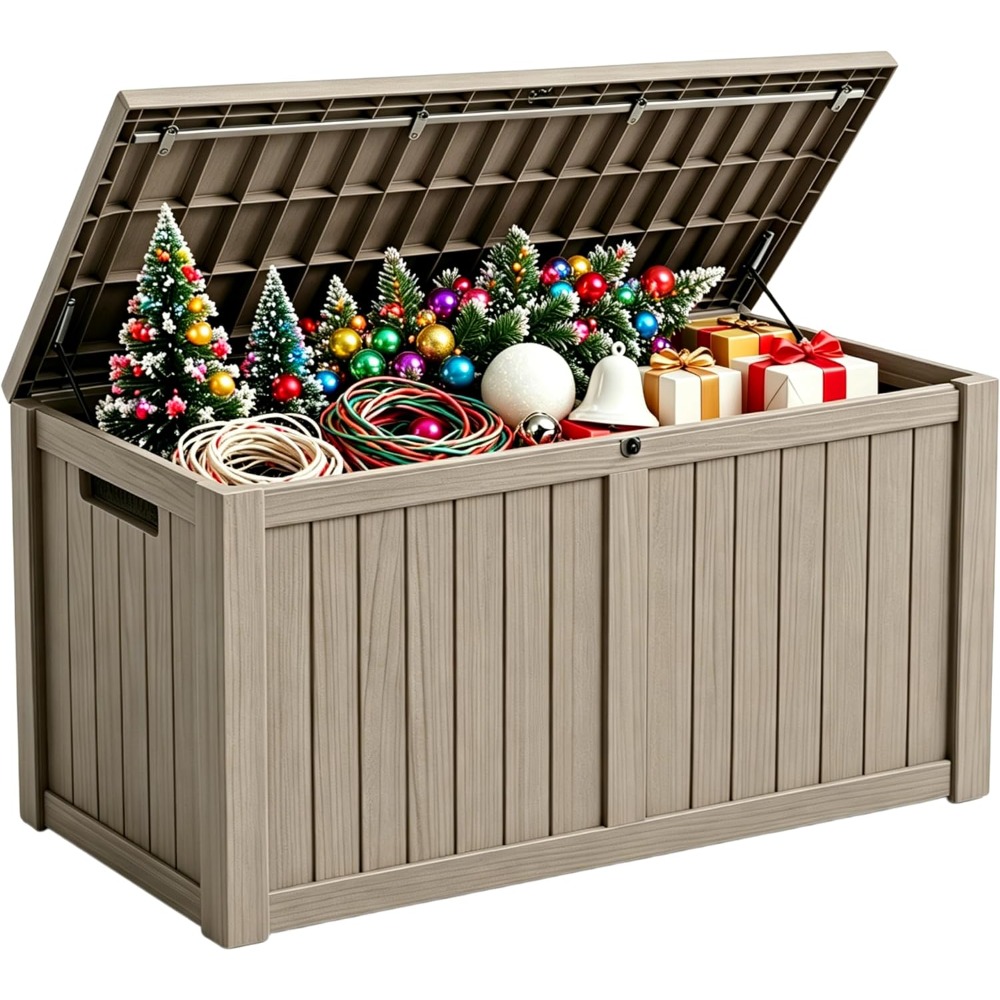 Gardening Tools Box - Large 178 Gallon Outdoor Storage Box,