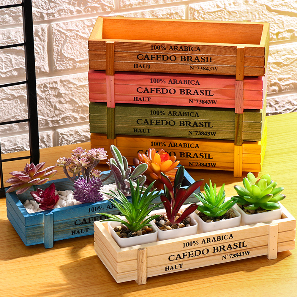 Natural Wooden Flowerpot Garde - Gardening Tools Vintage incelemesi ve fiyatı