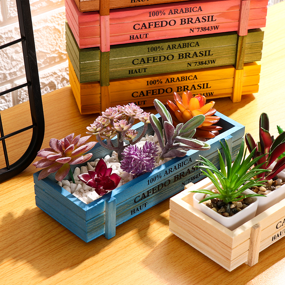 Natural Wooden Flowerpot Garde - Gardening Tools Vintage incelemesi ve fiyatı
