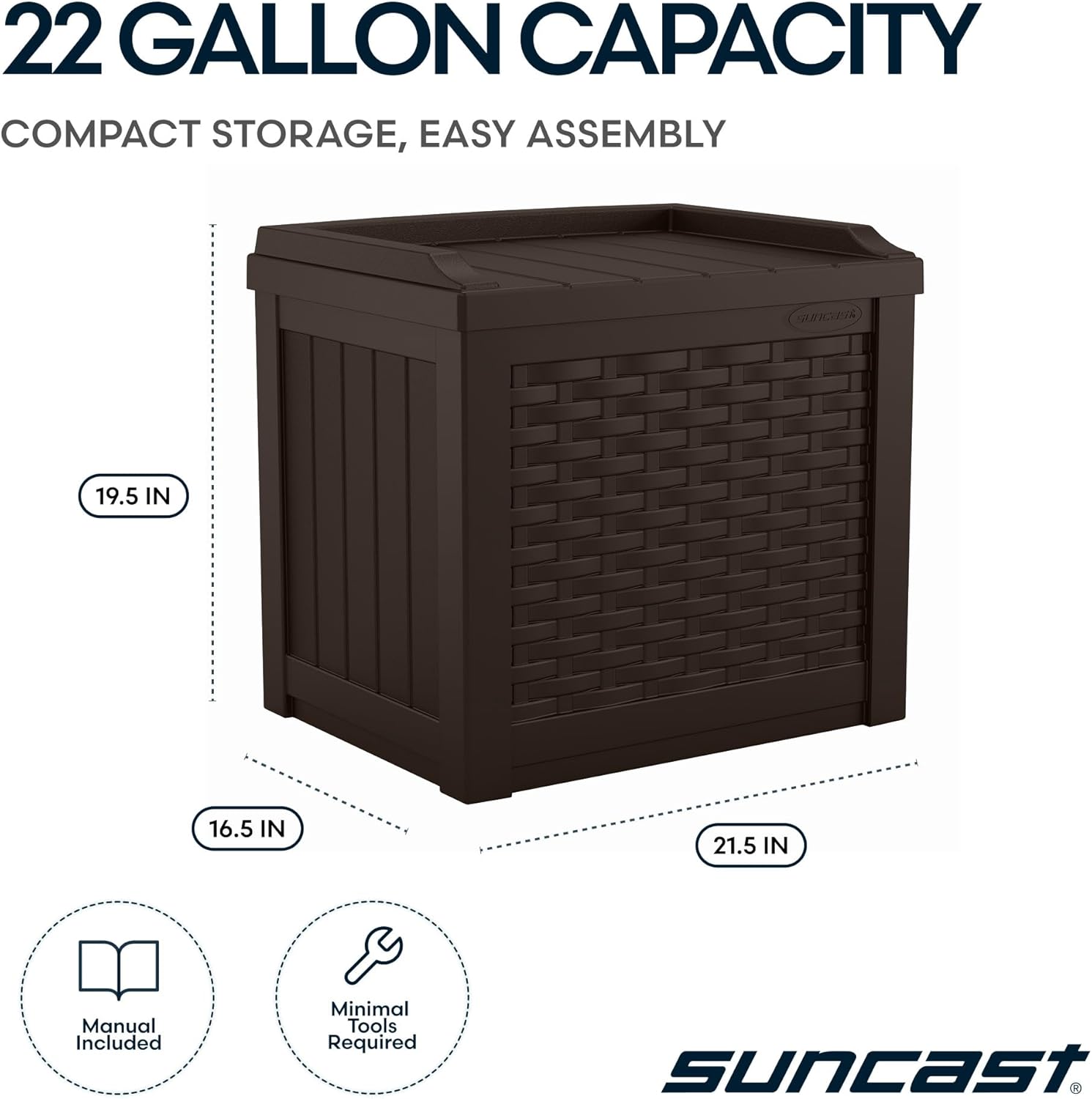 Outdoor Deck Box 22 Gallon Res - Gardening Tools Box incelemesi ve fiyatı