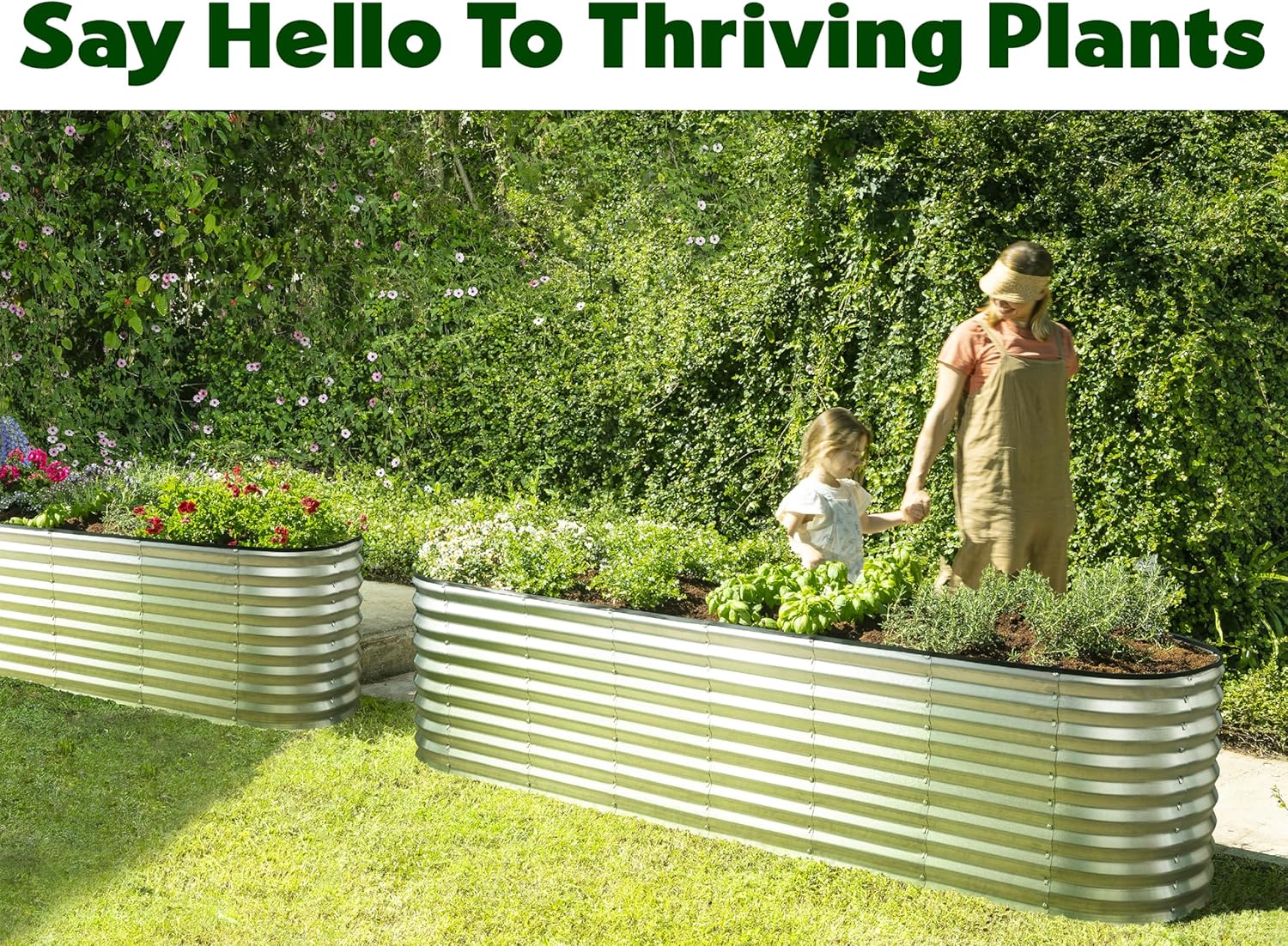 Galvanized Raised Garden Bed 8 - Gardening Tools Box incelemesi ve fiyatı