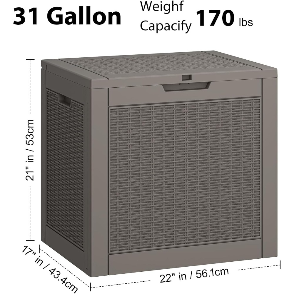 31 Gallon Waterproof Outdoor S - Gardening Tools Box incelemesi ve fiyatı