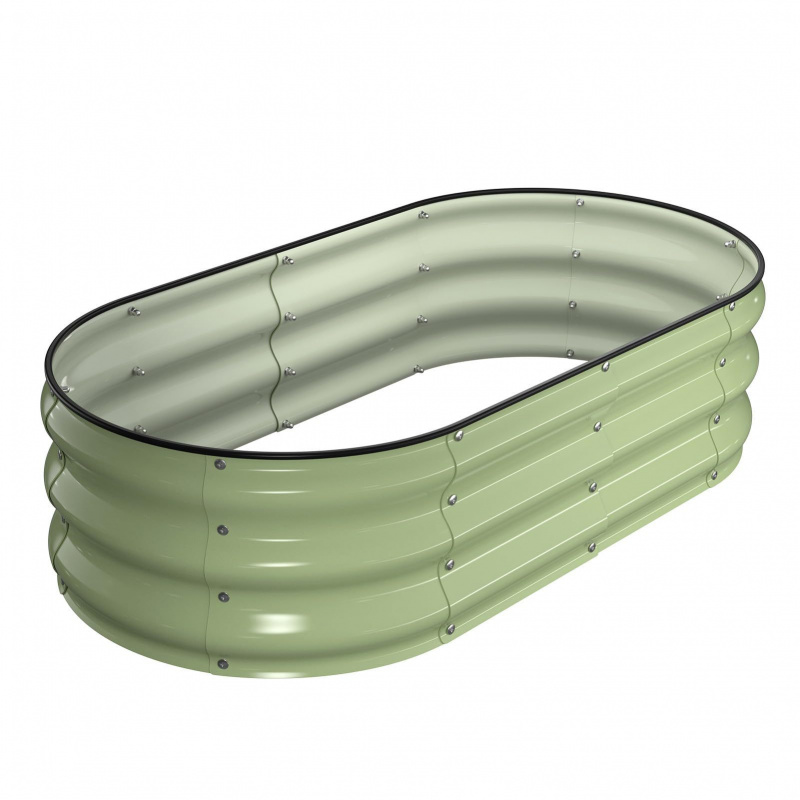 1PCS Oval-shaped Galvanized St - Gardening Tools Box incelemesi ve fiyatı