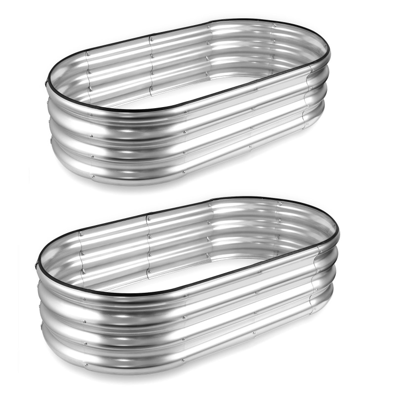 1PCS Oval-shaped Galvanized St - Gardening Tools Box incelemesi ve fiyatı