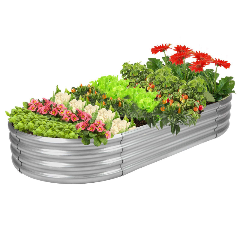 1PCS Oval-shaped Galvanized St - Gardening Tools Box incelemesi ve fiyatı