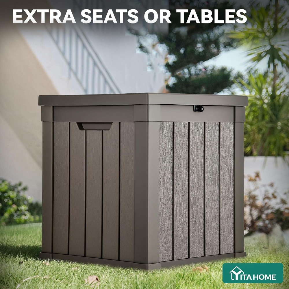 51 Gallon Outdoor Storage Deck - Gardening Tools Box incelemesi ve fiyatı