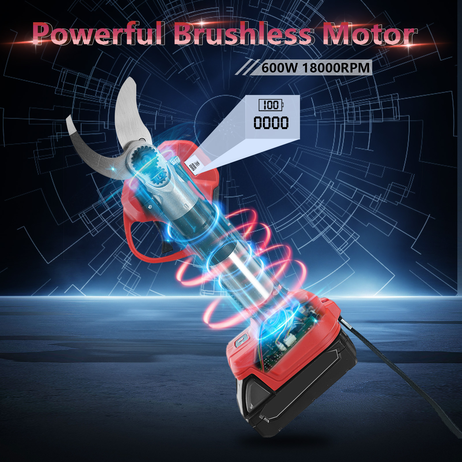 30mm Brushless Electric Prunin - Gardening Tools Brands incelemesi ve fiyatı