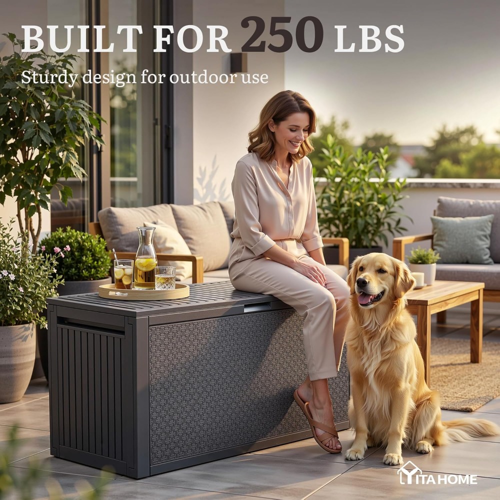 95 Gallon Outdoor Storage Deck - Gardening Tools Box incelemesi ve fiyatı