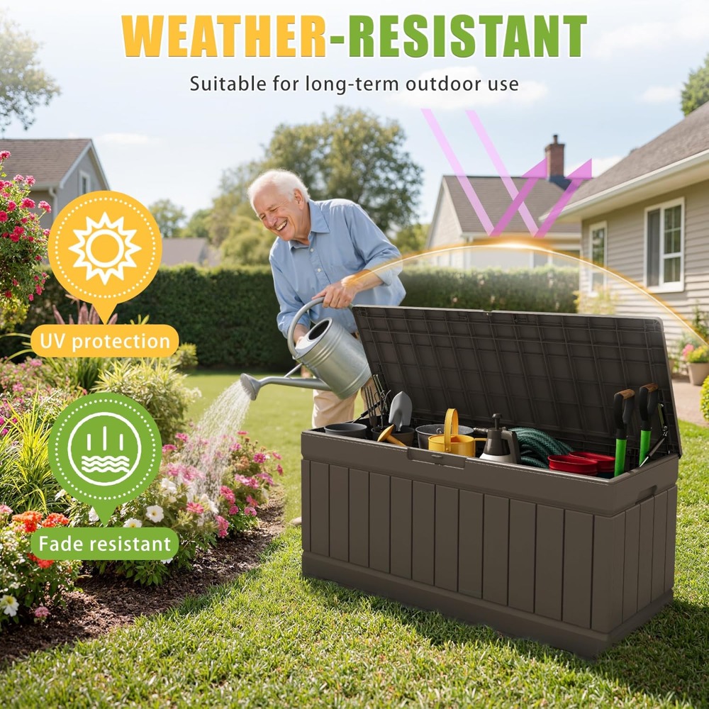 82 Gallon Outdoor Storage Box  - Gardening Tools Box incelemesi ve fiyatı