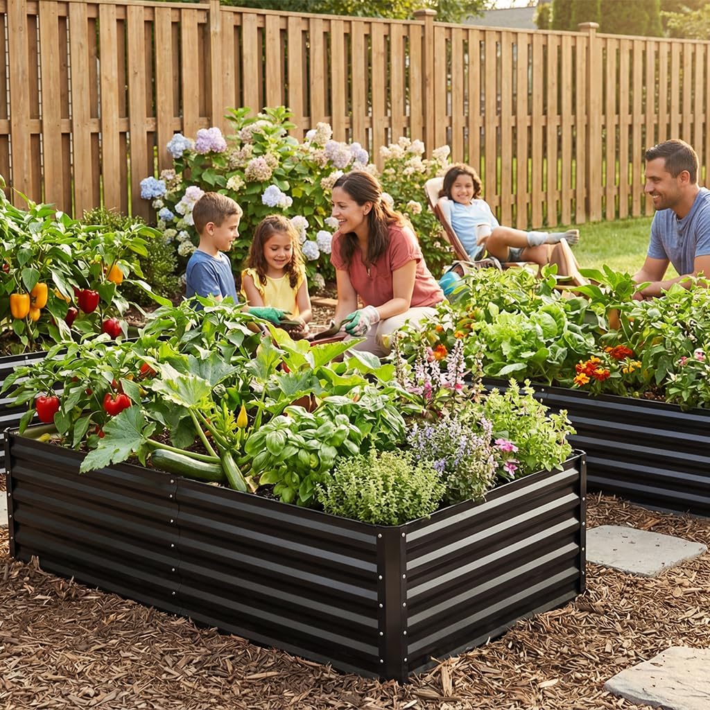 Raised Garden Bed 6x3x2ft, Gal - Gardening Tools Box incelemesi ve fiyatı