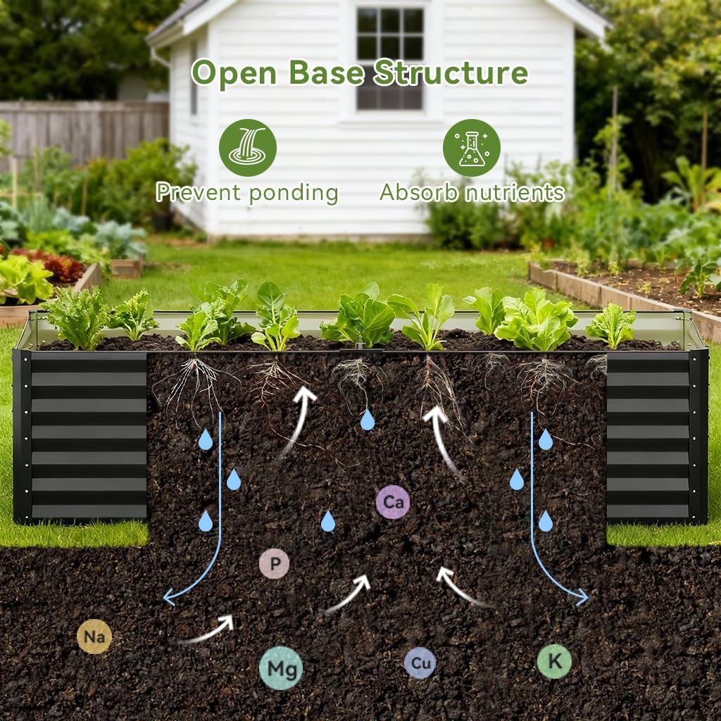 Raised Garden Bed 6x3x2ft, Gal - Gardening Tools Box incelemesi ve fiyatı