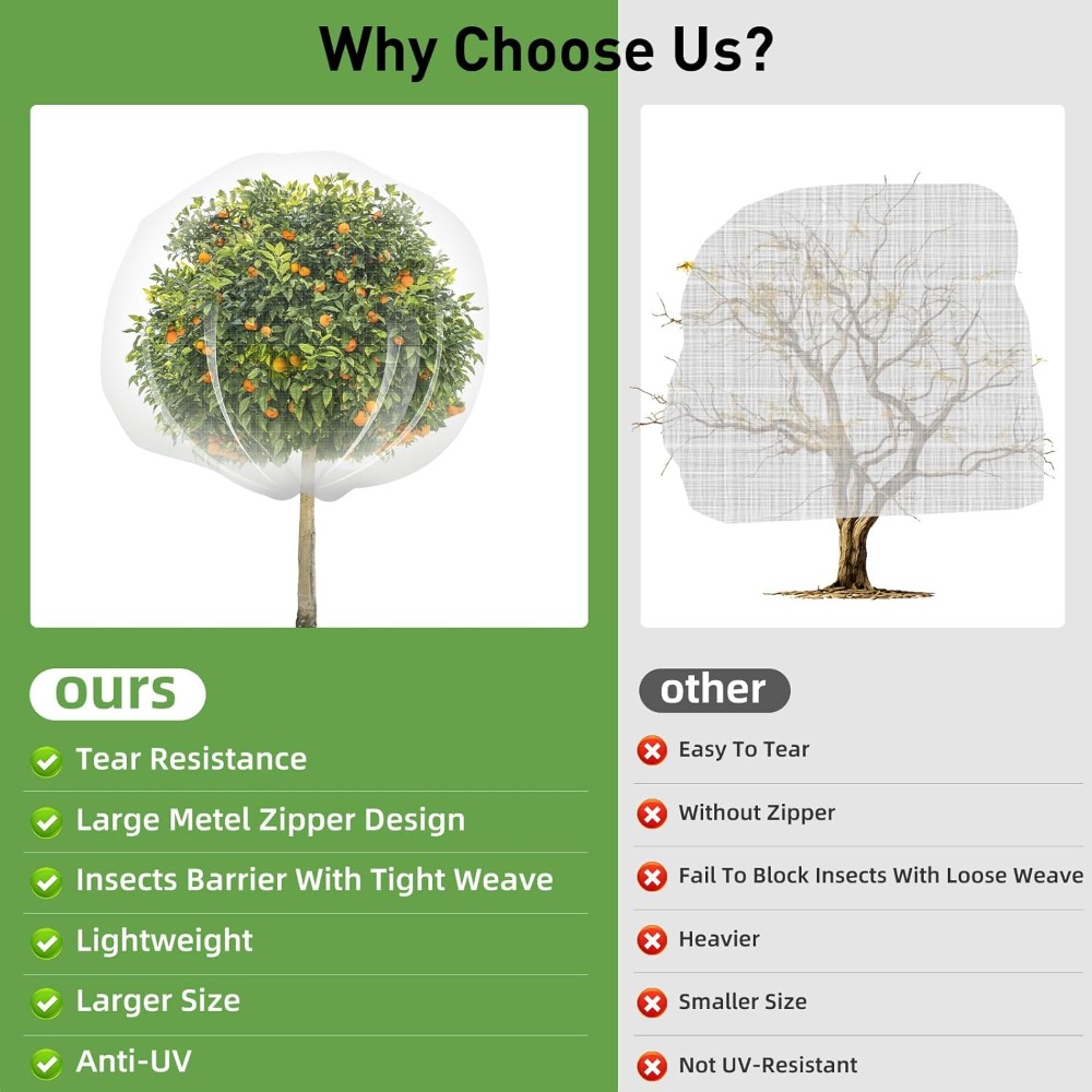 2PCS Large Fruit Tree Netting  - Garden Netting Cover incelemesi ve fiyatı