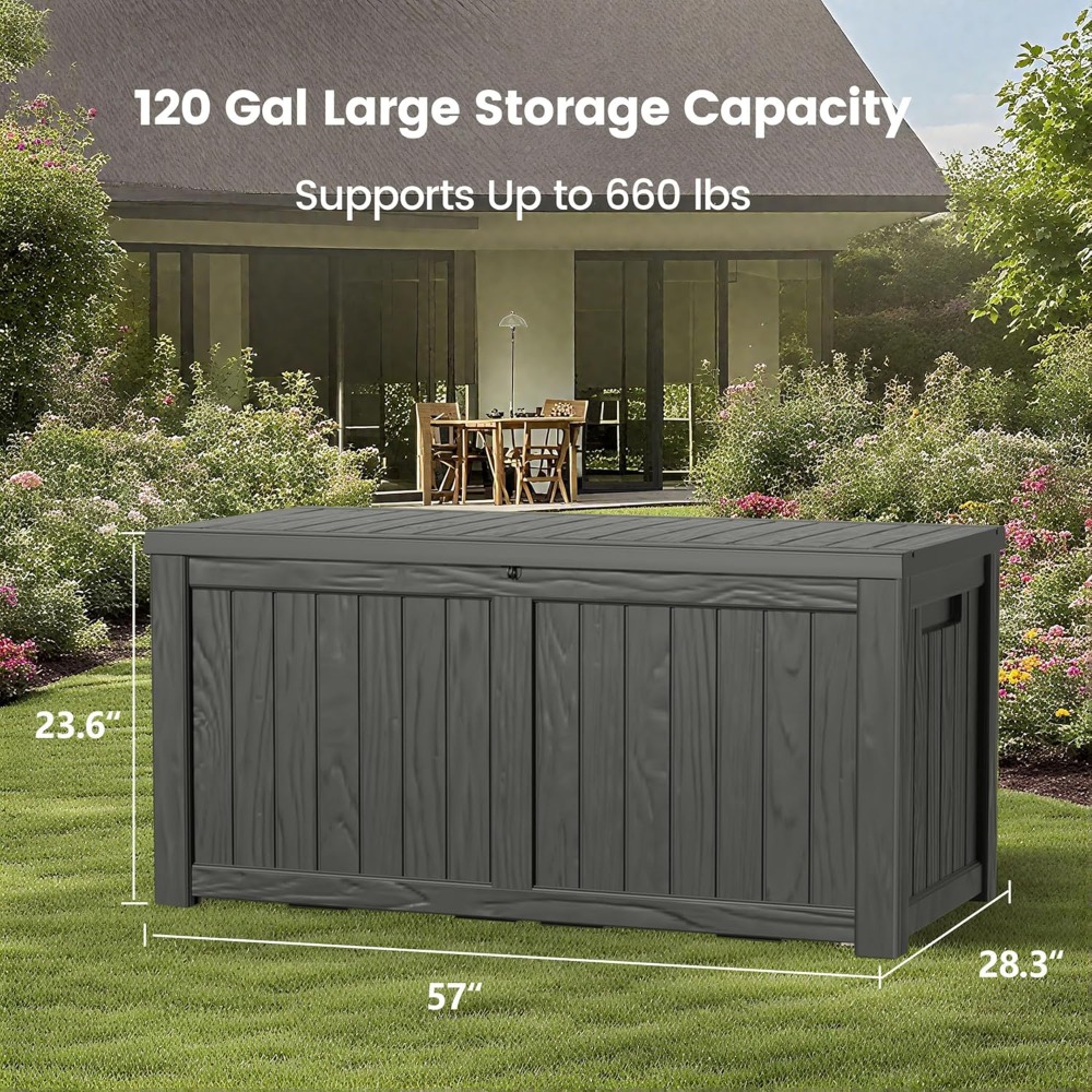 120 Gallon Outdoor Storage Box - Gardening Tools Box incelemesi ve fiyatı