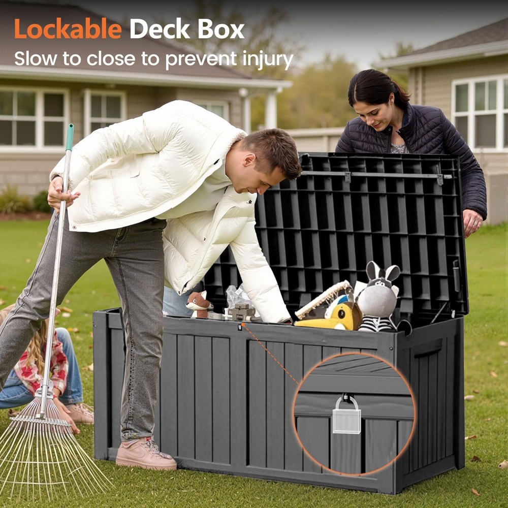 120 Gallon Outdoor Storage Box - Gardening Tools Box incelemesi ve fiyatı