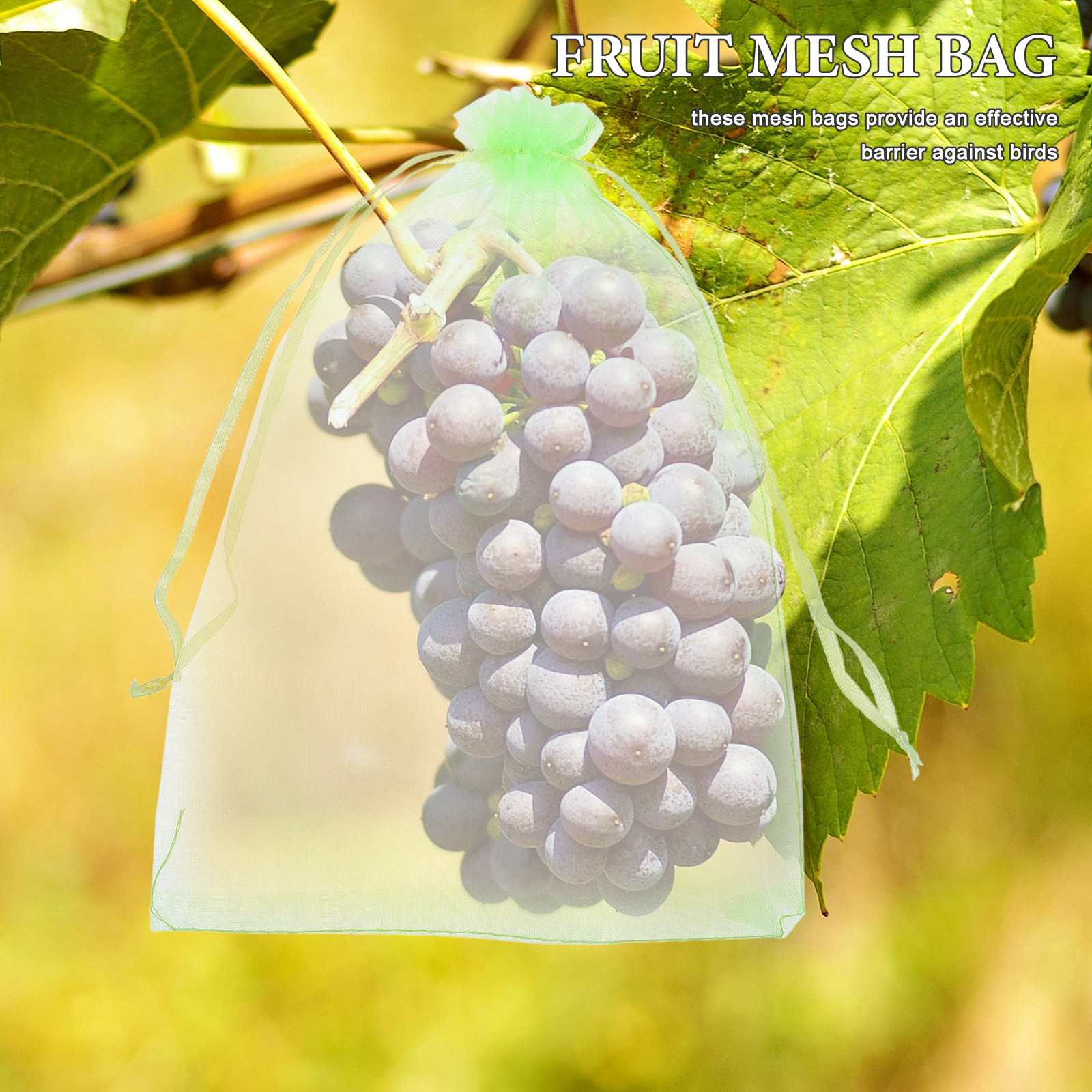 30Pcs Reusable Drawstring Frui - Garden Netting Cover incelemesi ve fiyatı