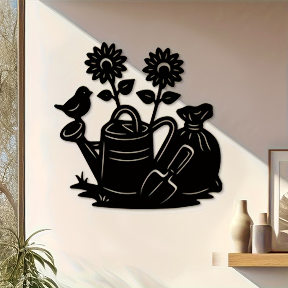 1Pcs Black Lacquered Metal Flo - Gardening Tools Vintage incelemesi ve fiyatı