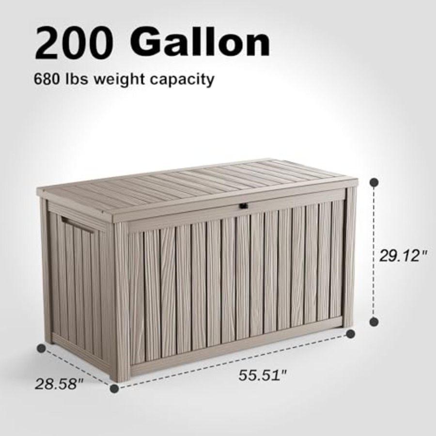 200 Gallon outdoor storage box - Gardening Tools Box incelemesi ve fiyatı