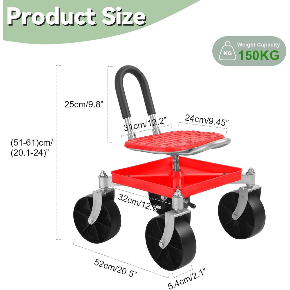 Height-Adjustable Swivel Garde - Gardening Tools For Seniors incelemesi ve fiyatı