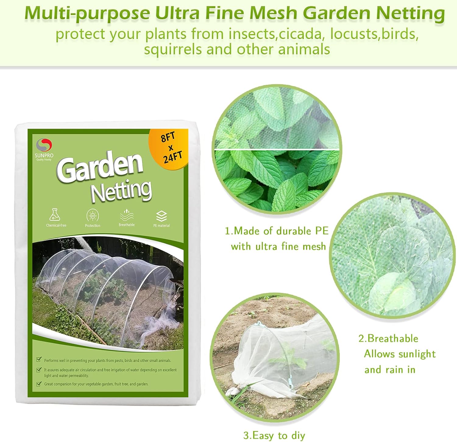 0.8mm Ultra Fine Mesh Garden N - Garden Netting Cover incelemesi ve fiyatı