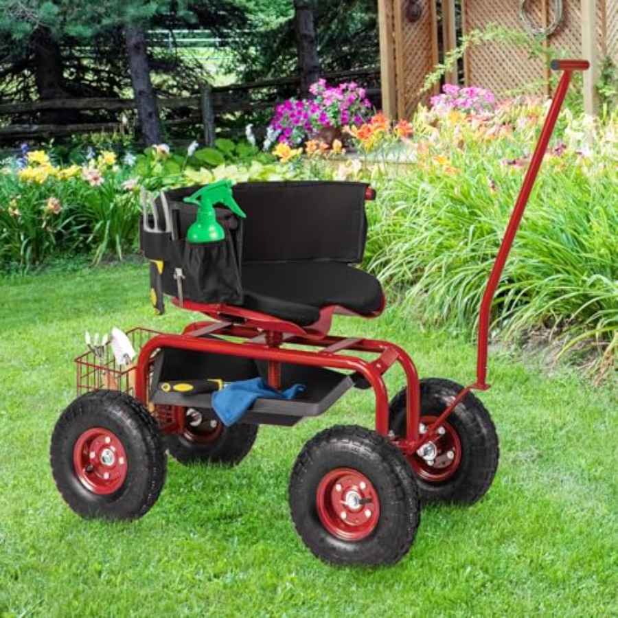 Outdoor gardening seat wagon w - Gardening Tools For Seniors incelemesi ve fiyatı