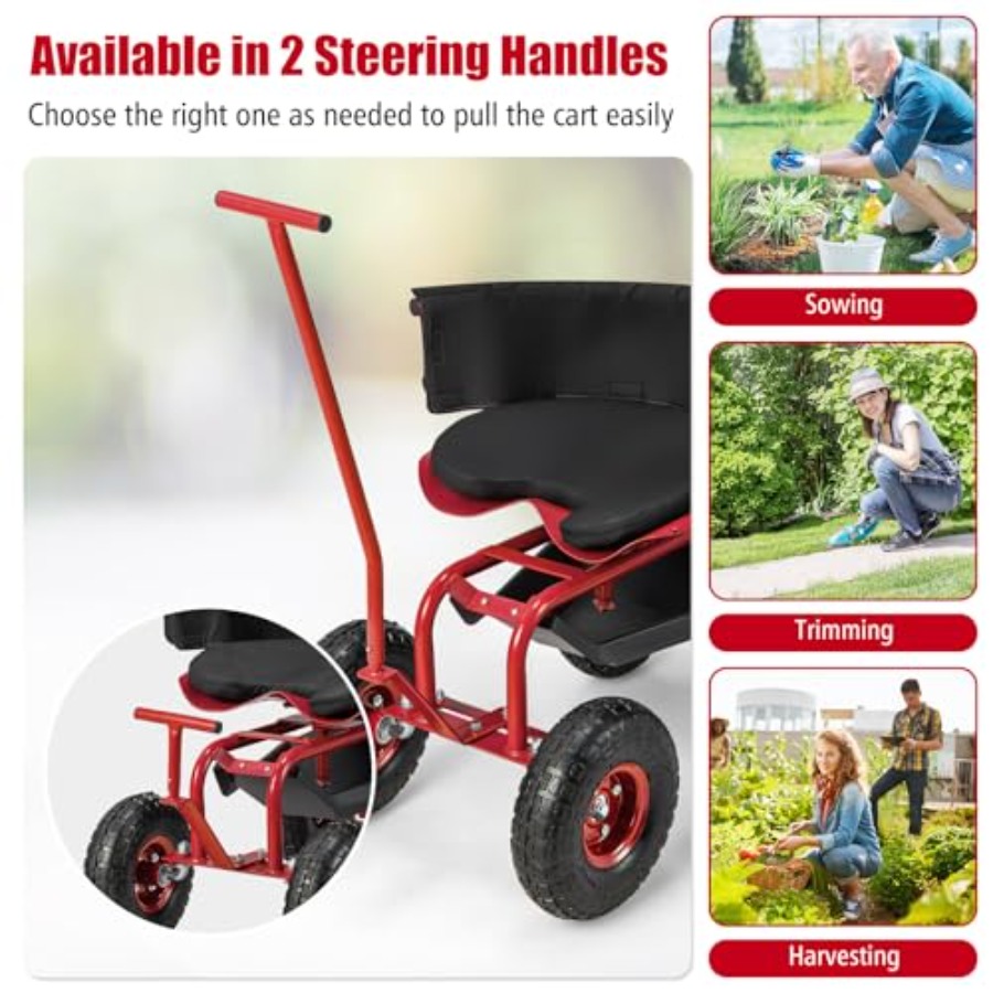Outdoor gardening seat wagon w - Gardening Tools For Seniors incelemesi ve fiyatı