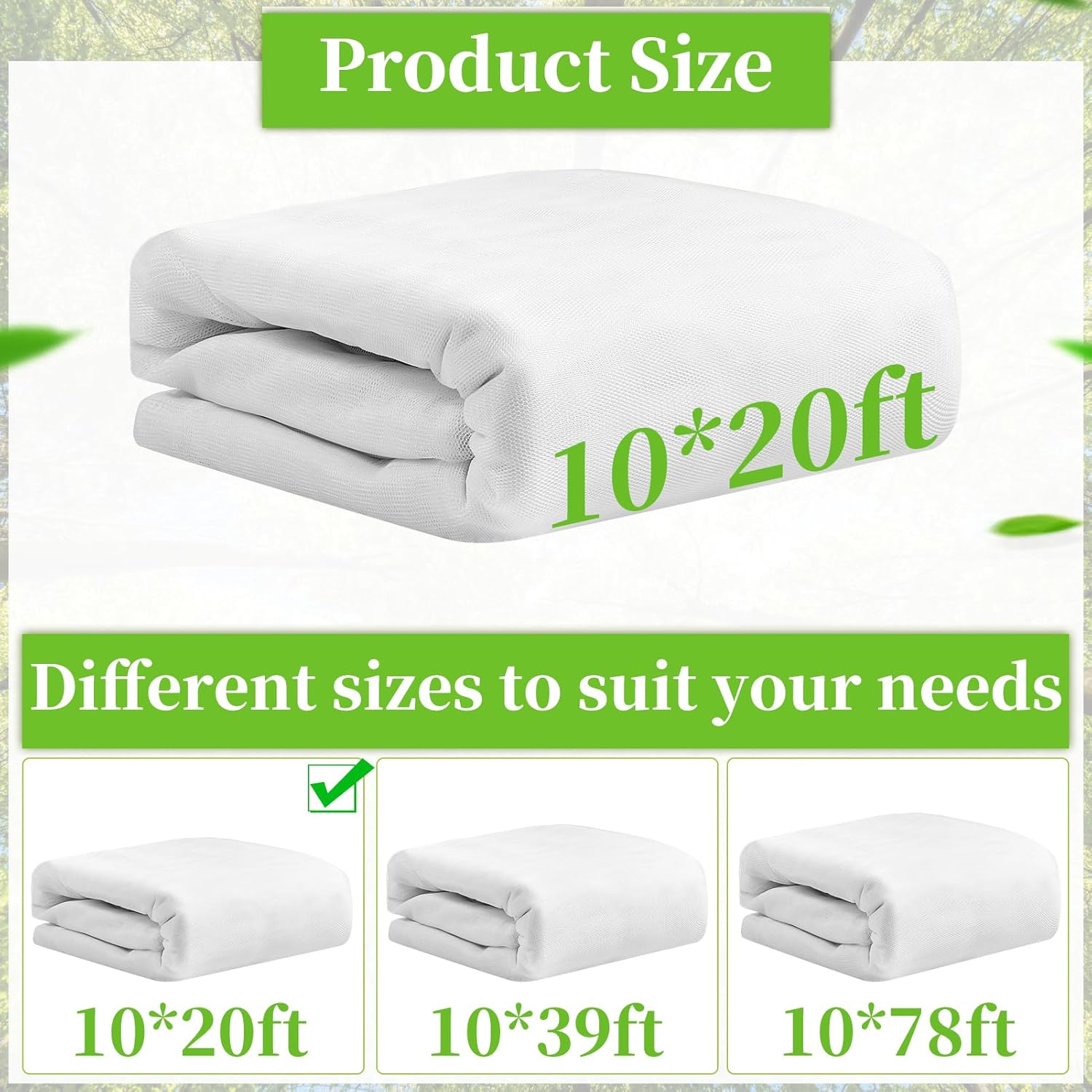 20x10Ft Mosquito Netting for G - Garden Netting Cover incelemesi ve fiyatı