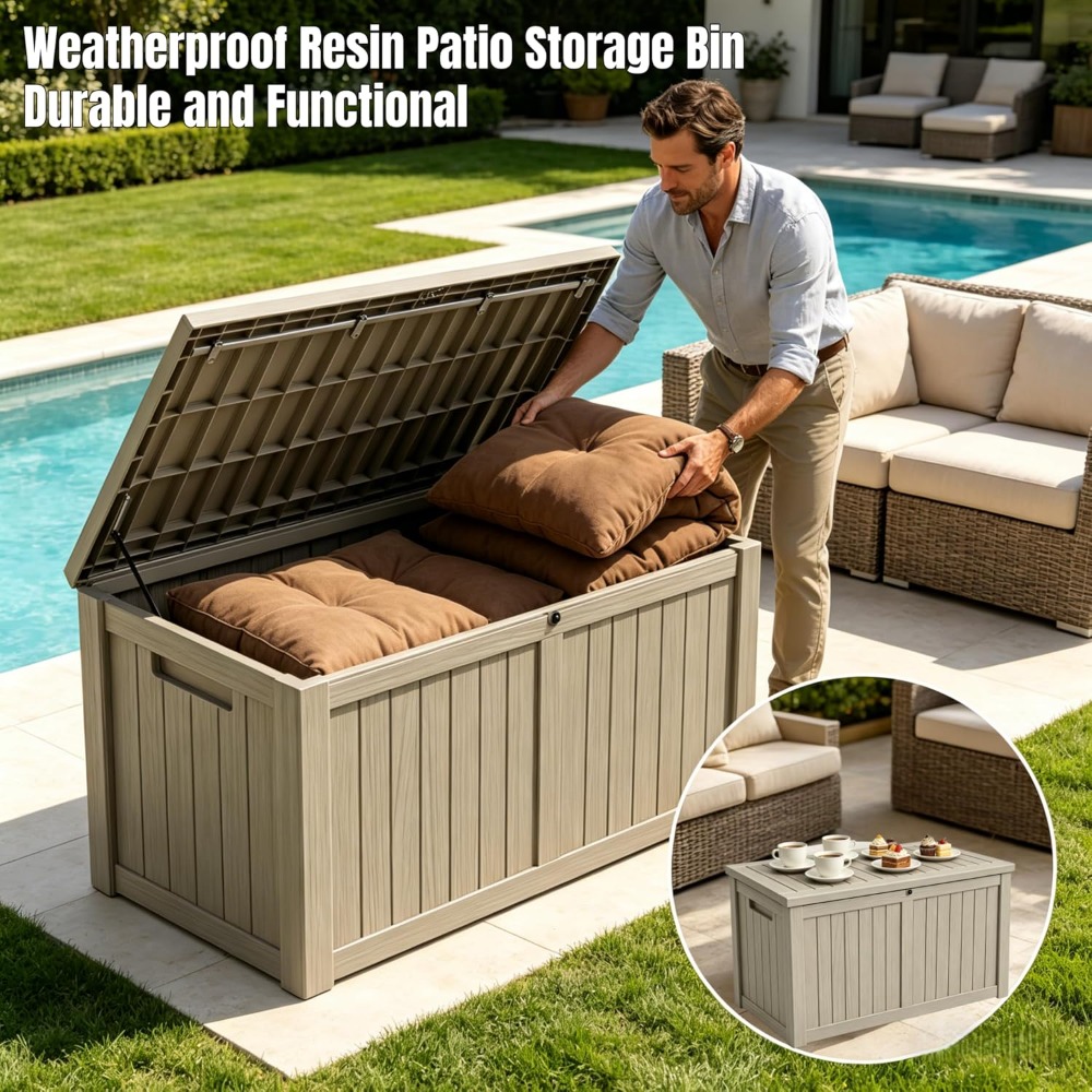 Large 178 Gallon Outdoor Stora - Gardening Tools Box incelemesi ve fiyatı