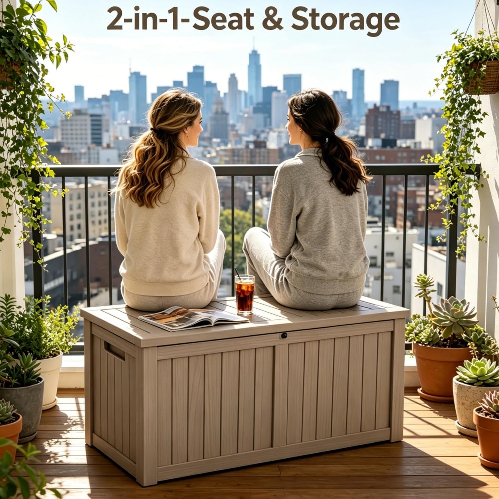 Large 178 Gallon Outdoor Stora - Gardening Tools Box incelemesi ve fiyatı