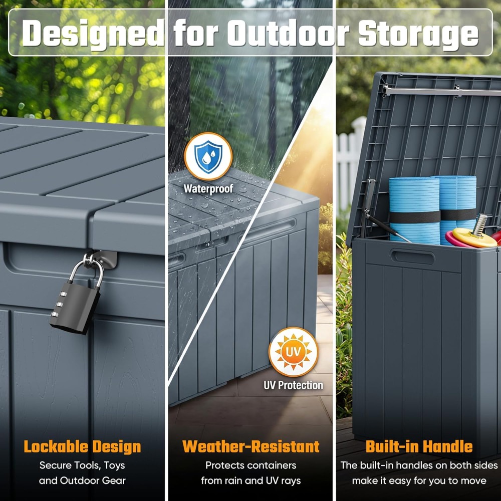110 Gallon Outdoor Storage Box - Gardening Tools Box incelemesi ve fiyatı