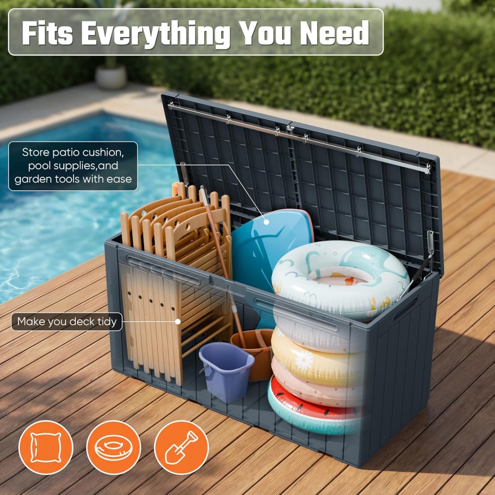 110 Gallon Outdoor Storage Box - Gardening Tools Box incelemesi ve fiyatı