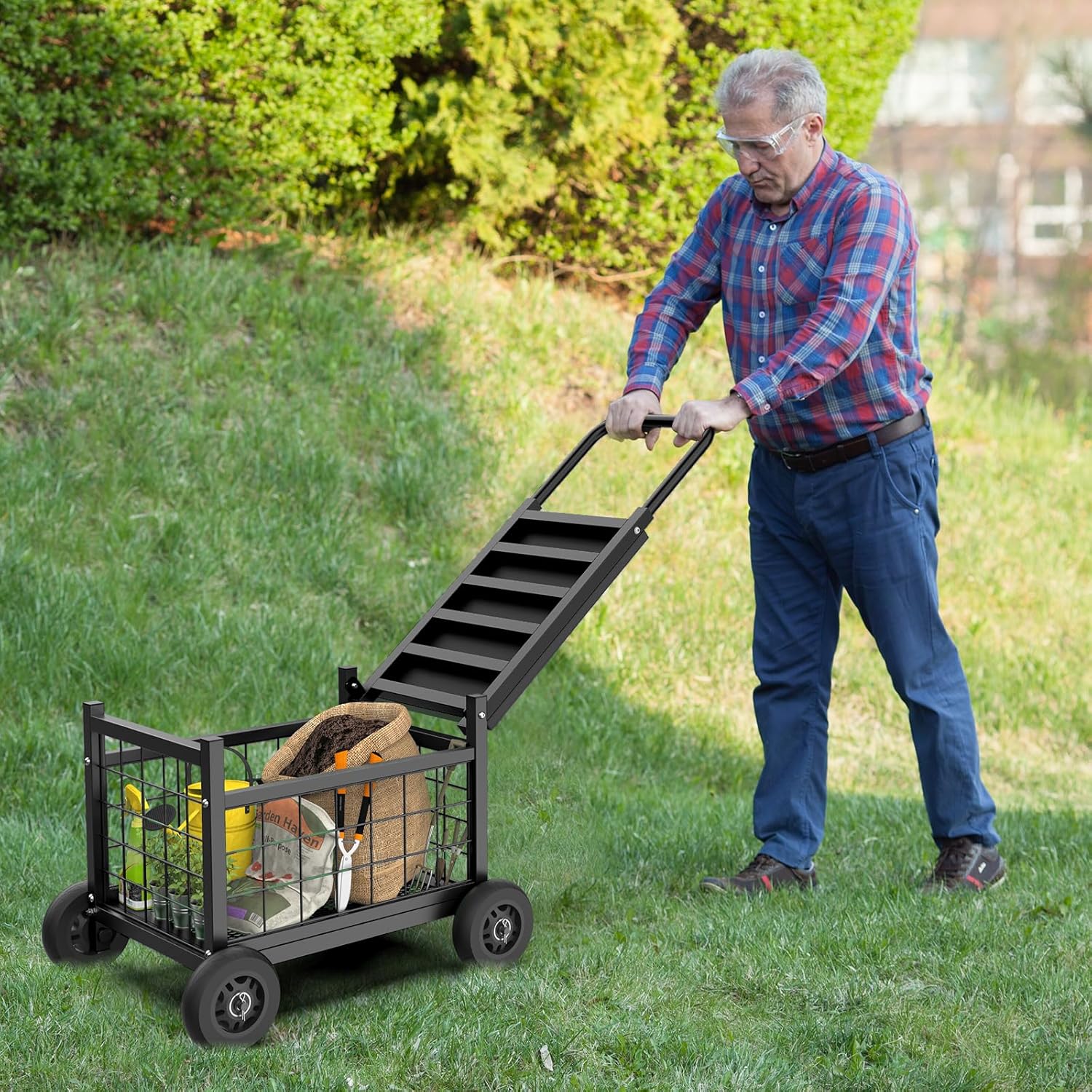 Rolling Garden Work Seat with  - Gardening Tools For Seniors incelemesi ve fiyatı