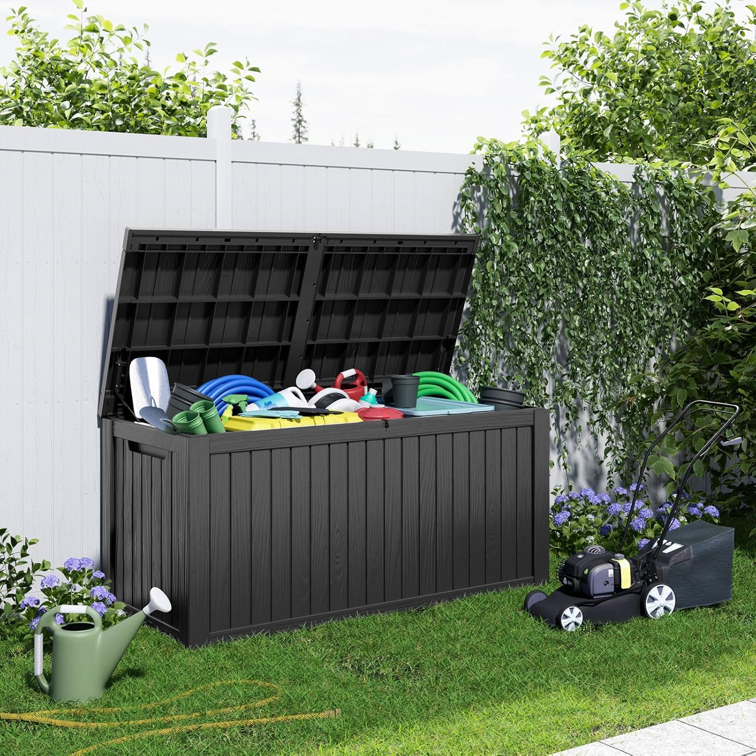 180Gal Lockable Resin Deck Box - Gardening Tools Box incelemesi ve fiyatı