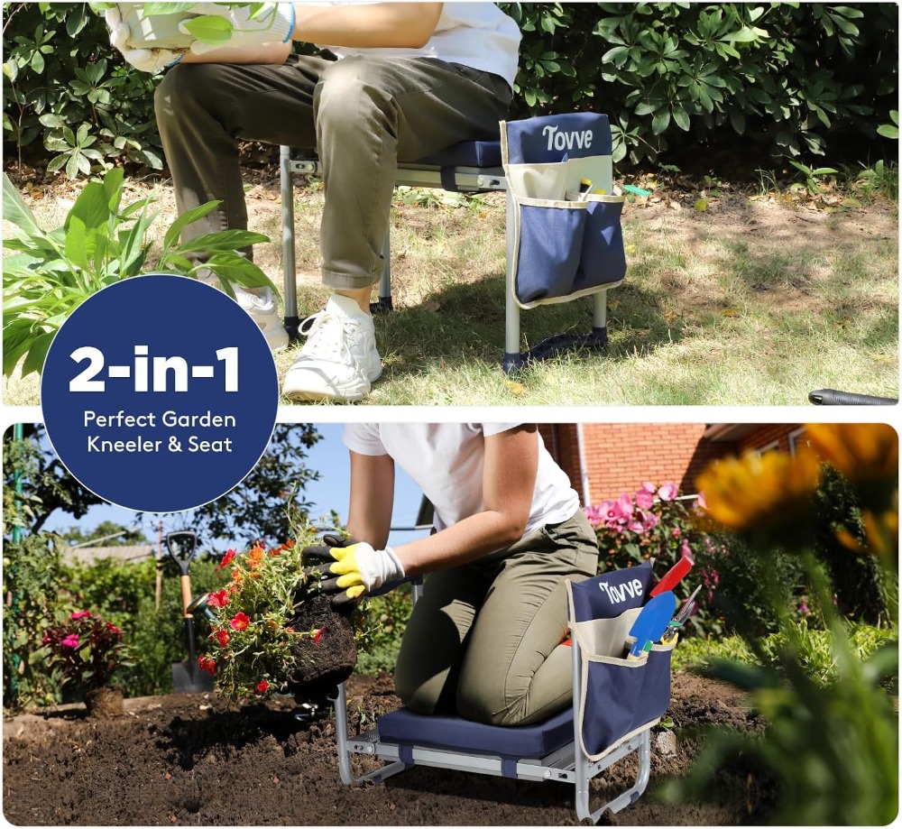 Foldable Garden Kneeler and Se - Gardening Tools For Seniors incelemesi ve fiyatı